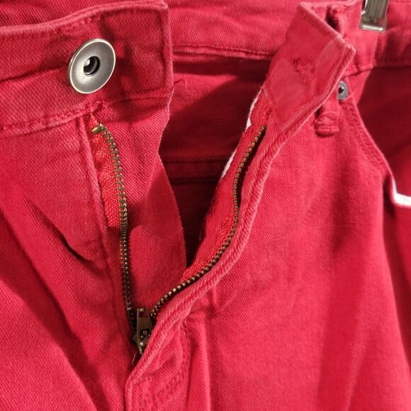 Red Stretchy Skinny Jeans Size 18w - Picture 7 of 9